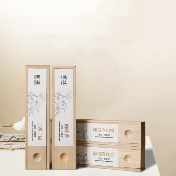 Natural Artisan Incense Sticks in Eco-Friendly 40g Wooden Box – Relaxation, Focus & Aromatic Bliss